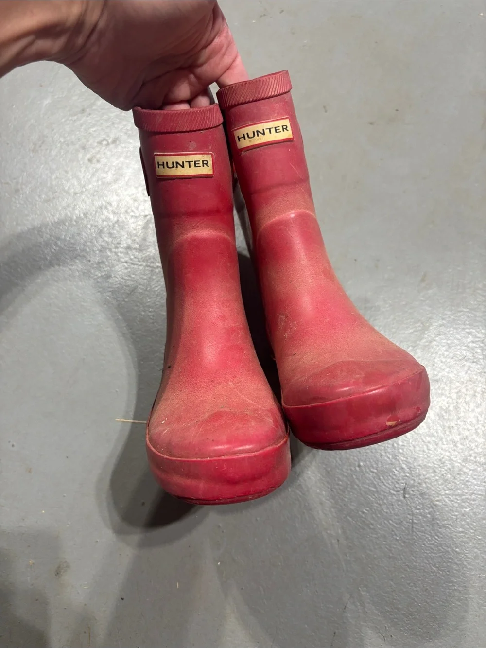 Hunter kids Red Short Rain Boots